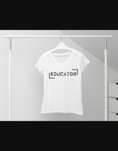 Load image into Gallery viewer, Educator Retro V-Neck T-Shirt
